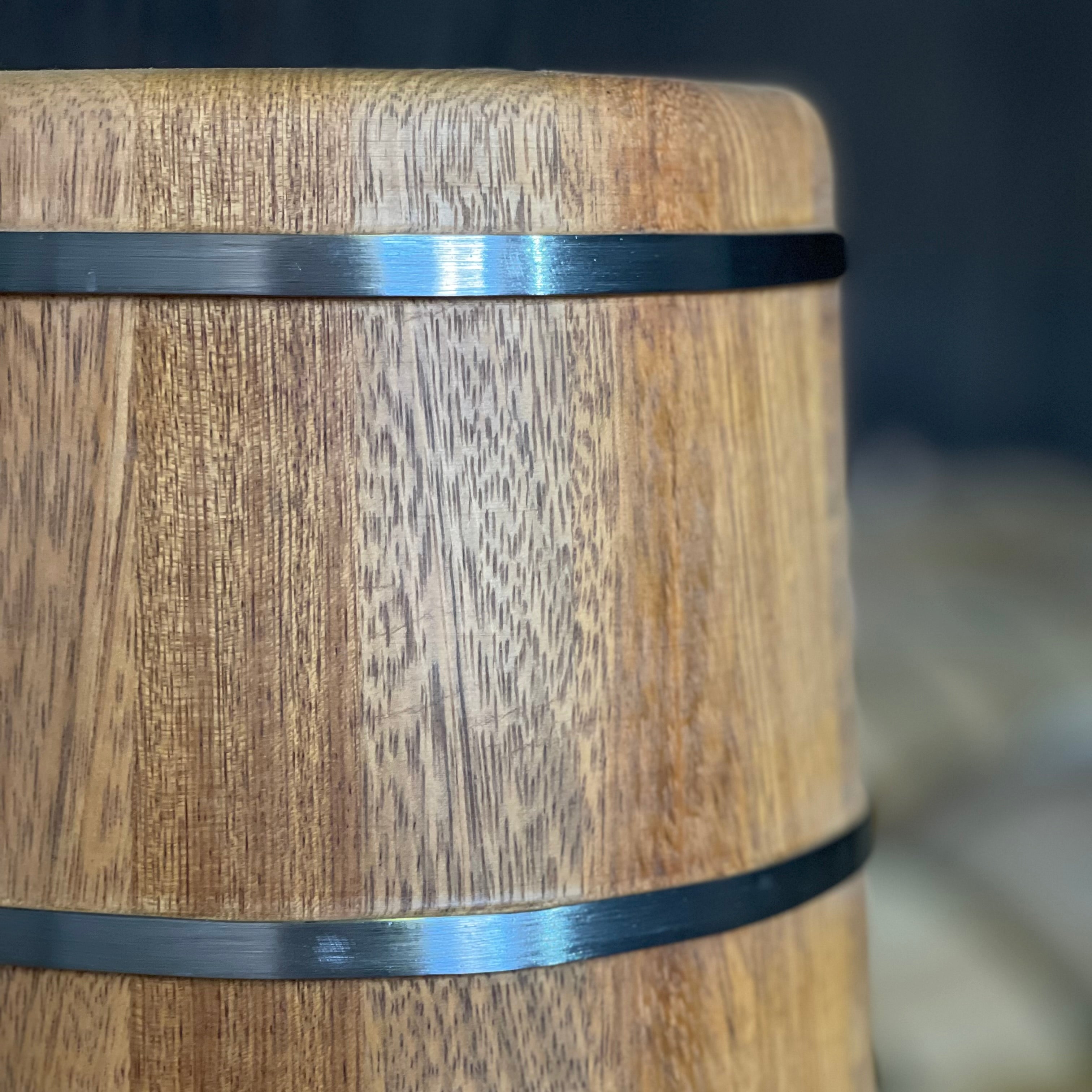 Amburana wood vat up close