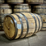 Bourbon Maple Syrup Barrel on its side